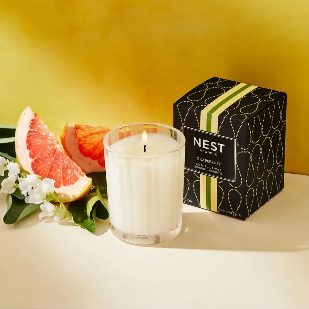 NEST New York Grapefruit Reed Diffuser+Votive Candle Bundle F/S NEW IN BOXES!
